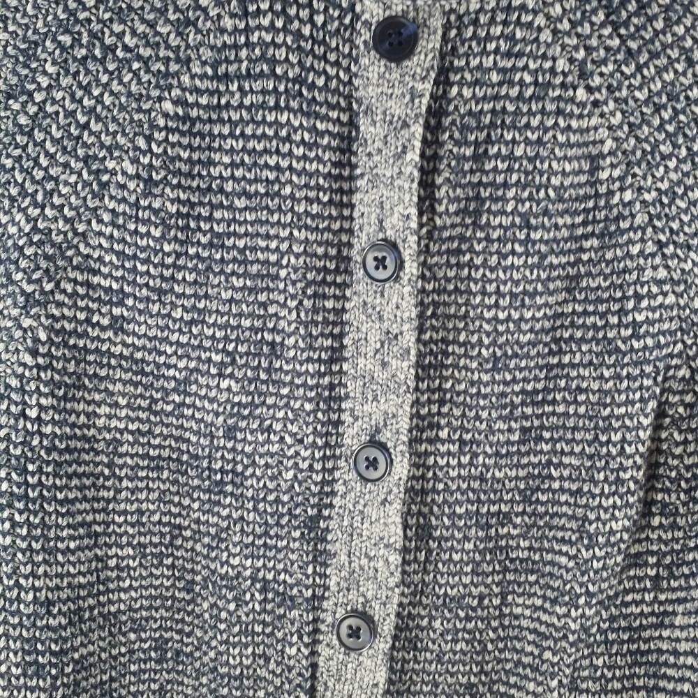 Blue Knit sweater with buttons down the back - Picture 3 of 7